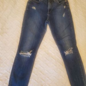Women's silver jeans